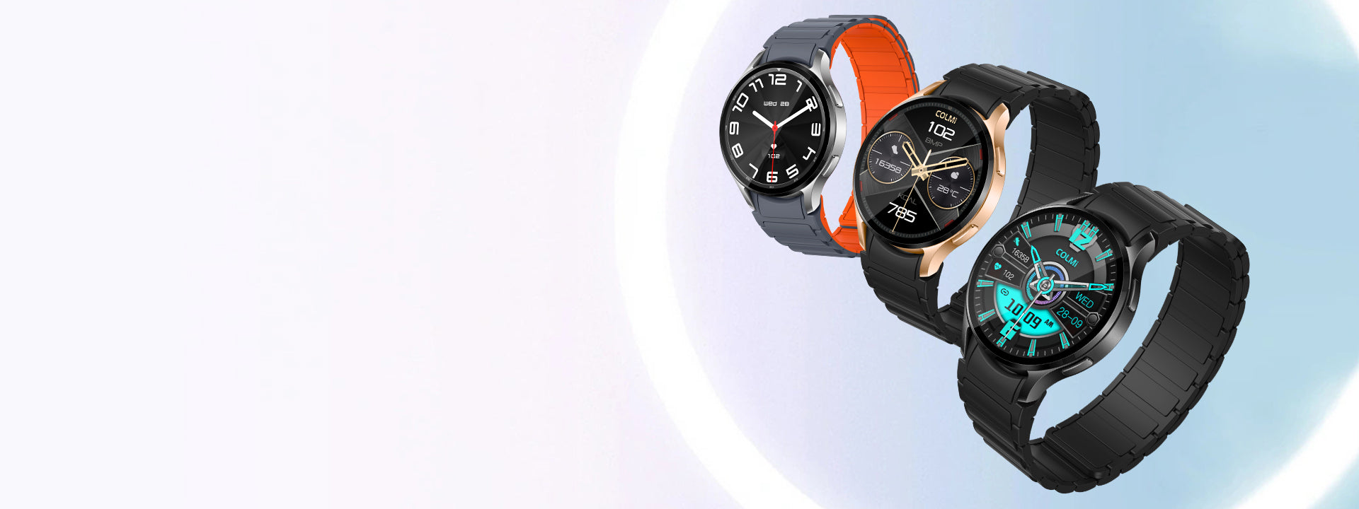 Colmi i28 Ultra Smartwatch mat fortgeschrattem Gesondheetstracking, 10 Deeg Batterielaufzäit an IP68 Waasserdichtheet.