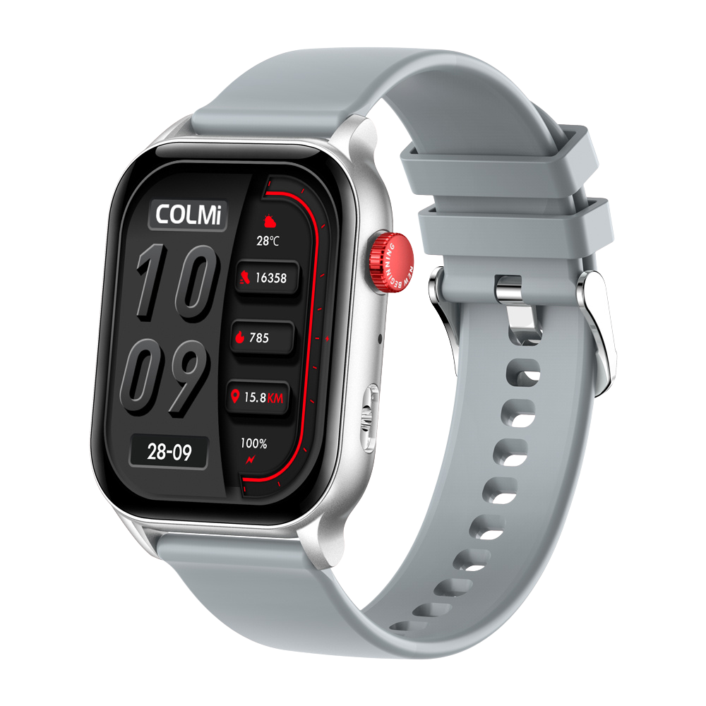 COLMI P78 Smartwatch 1.96 Outdoor Sport Fitness 3ATM Waasserdicht Sëlwer