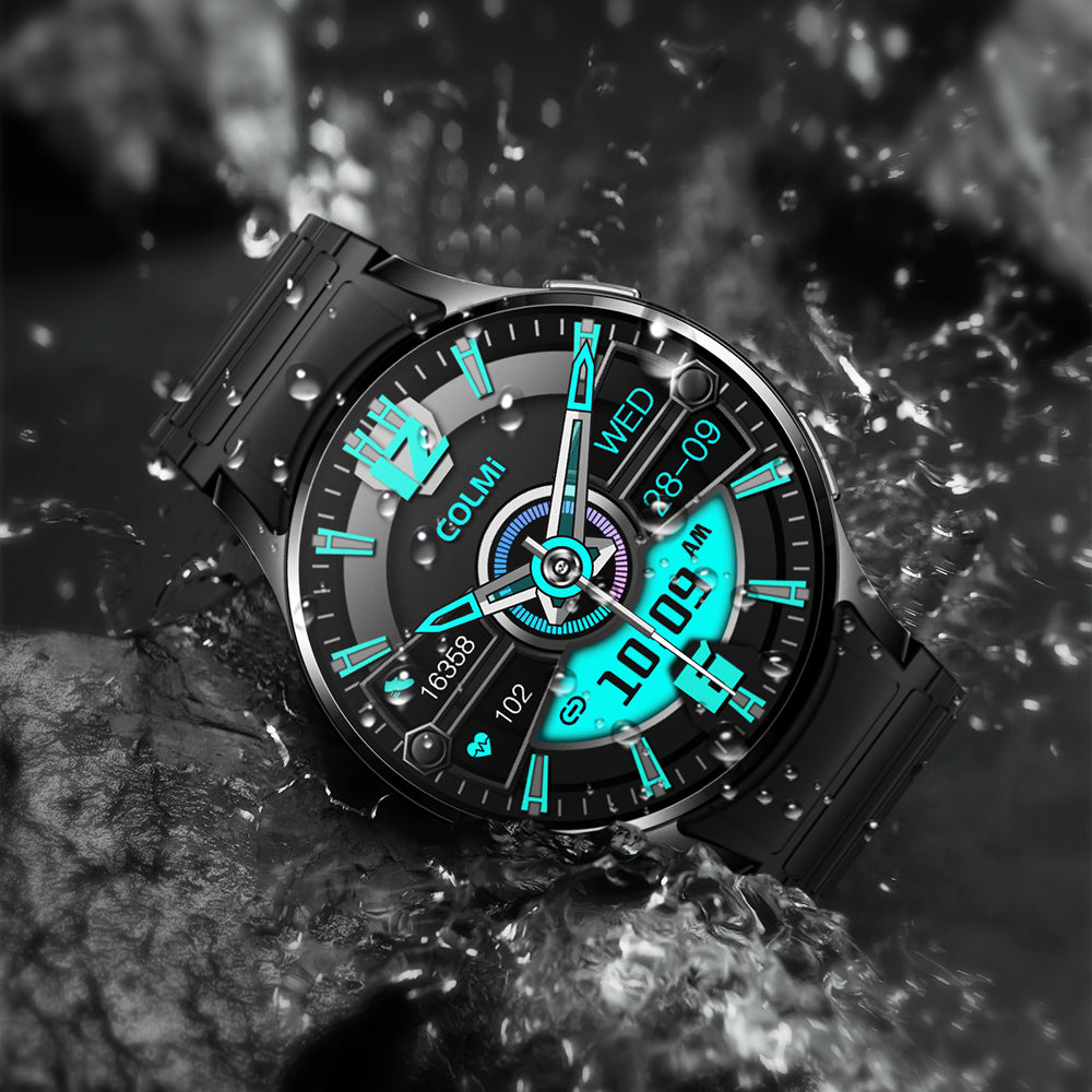 Colmi i28 Ultra Smartwatch mat IP68 Waasserdichtheet, fortgeschrattem Gesondheetstracking, 10 Deeg Batterielaufzäit an haltbarem Design.