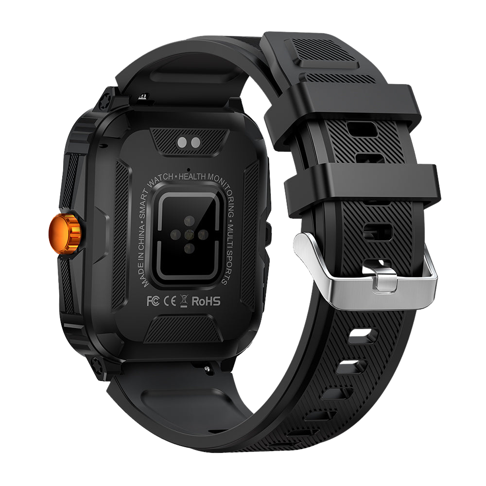 COLMI P76 Smartwatch 1.96 Outdoor Sport Fitness 3ATM Waasserdicht Orange Réck