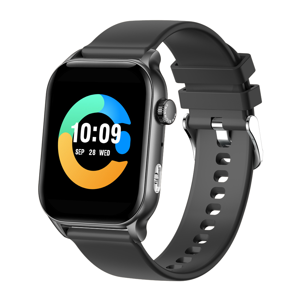 COLMI P78 Smartwatch 1.96 Outdoor Sport Fitness 3ATM Waasserdicht Schwaarz