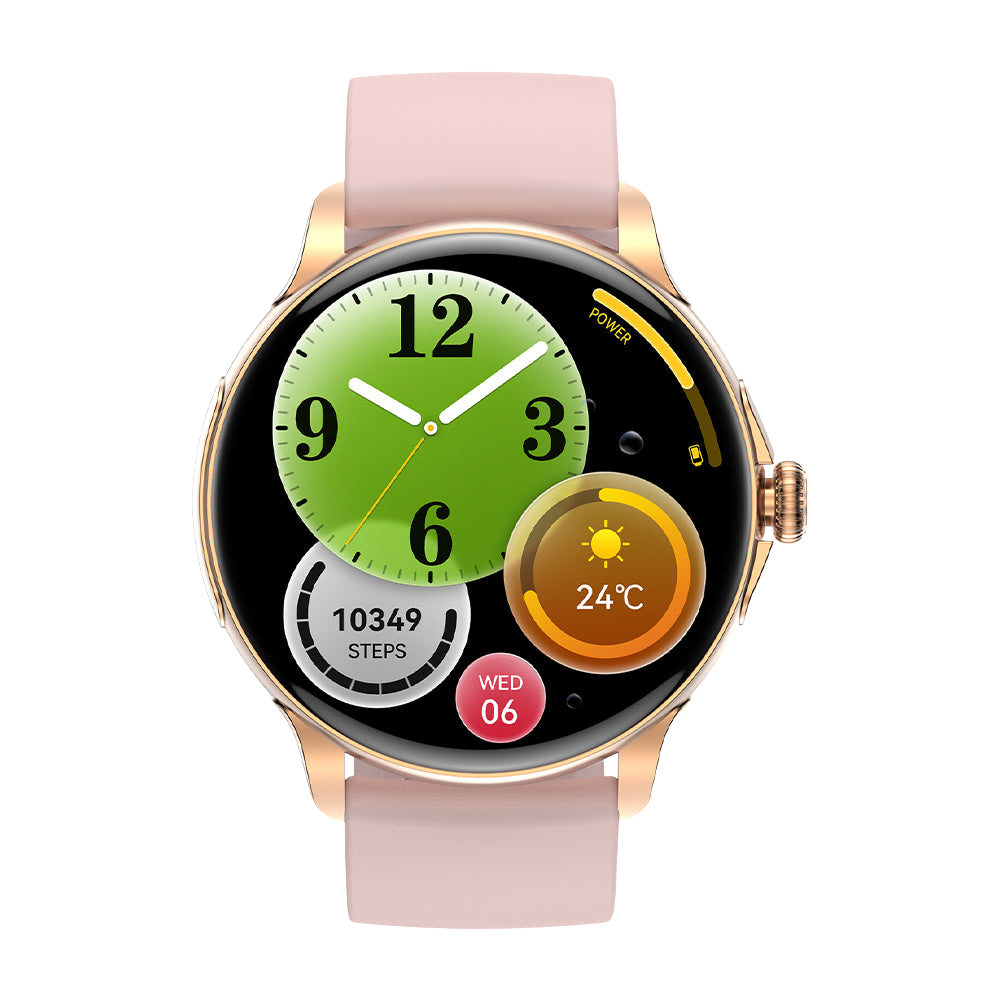 COLMI V72 Smart Auer Elegant AMOLED Display Fitness Tracking IP68 Waasserdicht Rosa Front