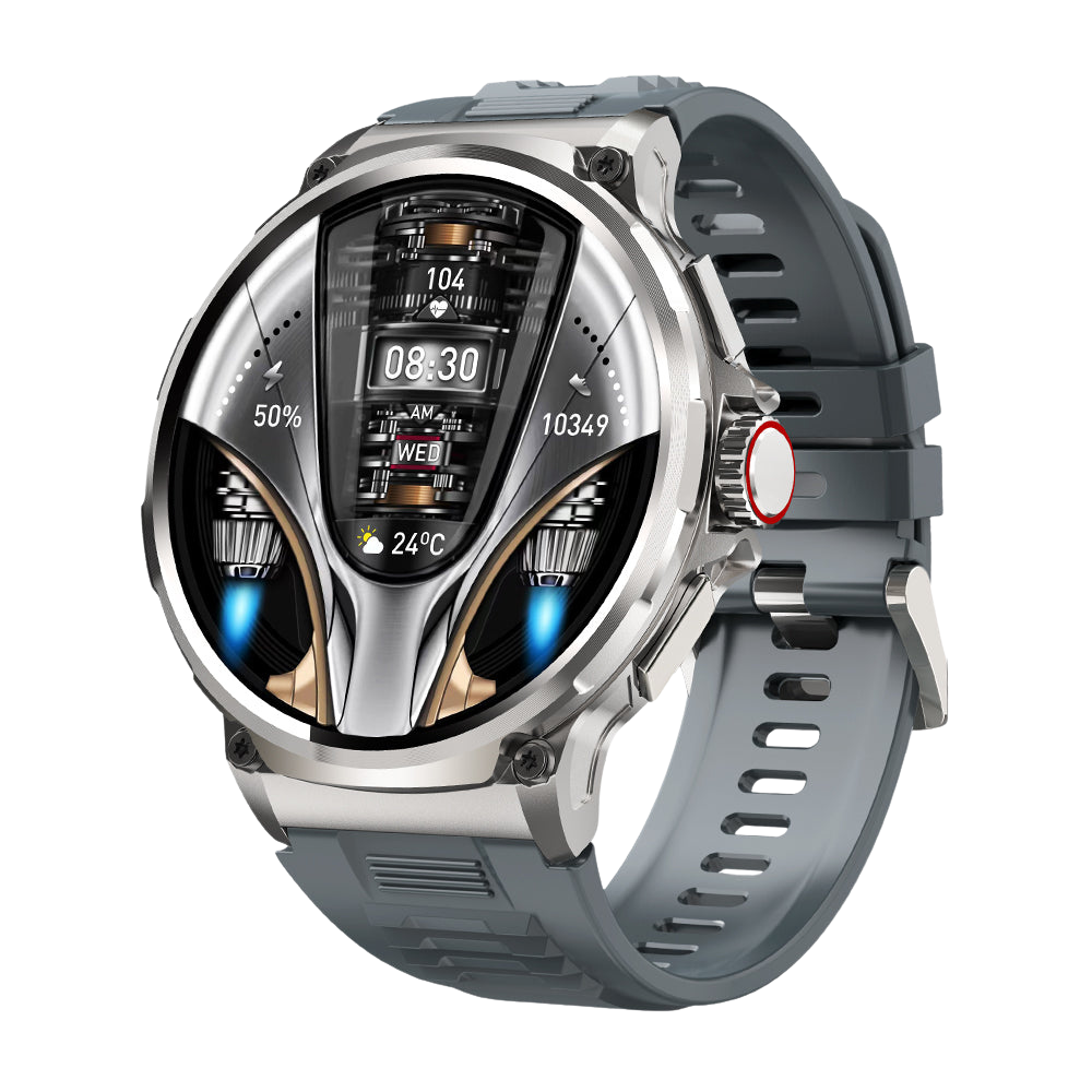 COLMi V69 Smartwatch - 1,85 Zoll groussen Display, Gesondheetsiwwerwaachung, waasserdicht & stilvoll Sëlwer