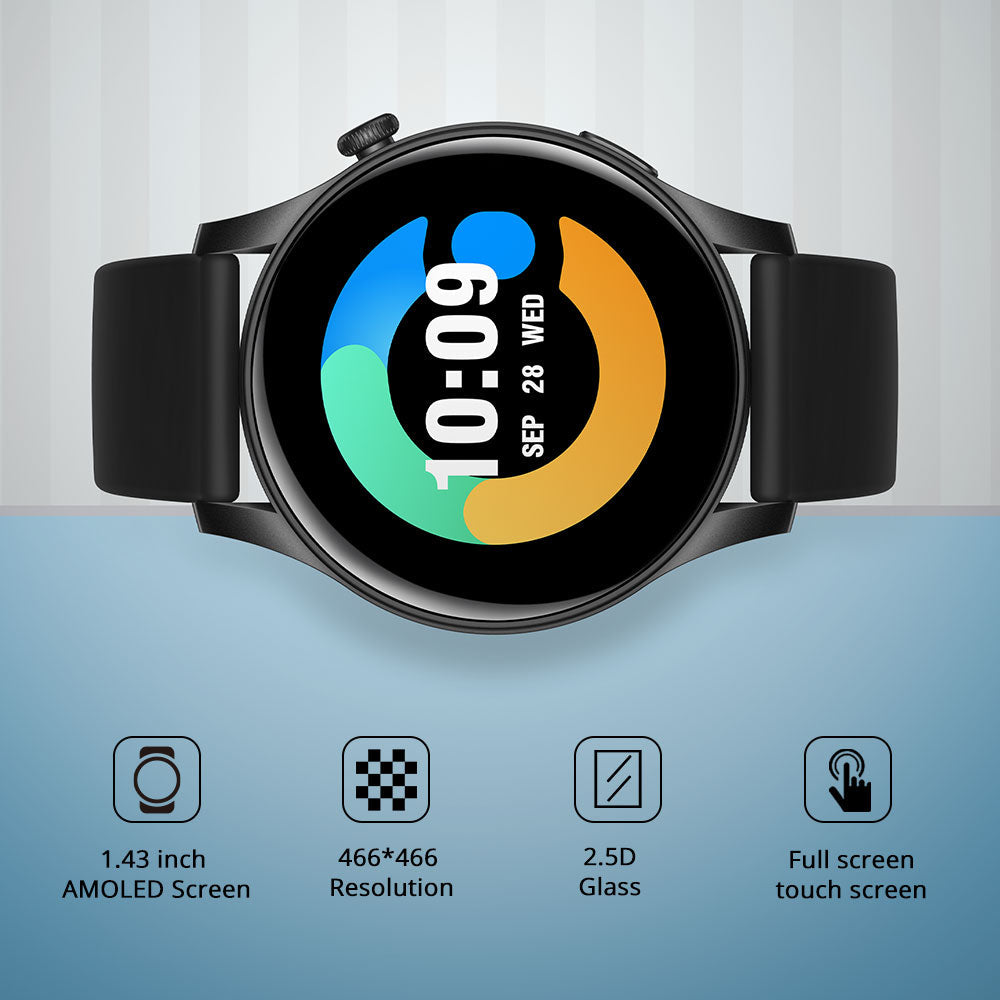 Colmi v73 Smart Auer mat AMOLED Display an héijer Opléisung
