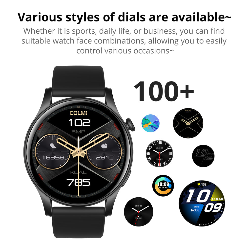 Colmi Smart Auer mat groussen AMOLED Display a ville Funktiounen